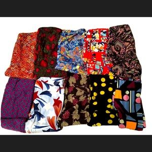 LuLaRoe OS Leggings bundle of 10 (used)